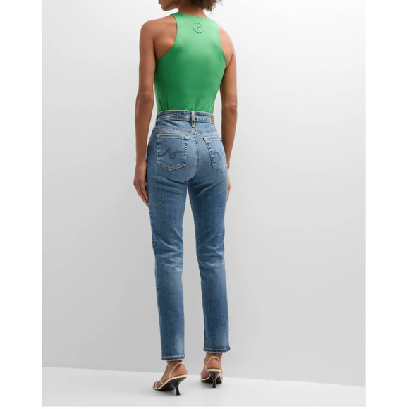 AG Jeans Adriano Goldschmied NWT Mari High Rise Slim Straight Denim Jeans  // 24 - Picture 4 of 13